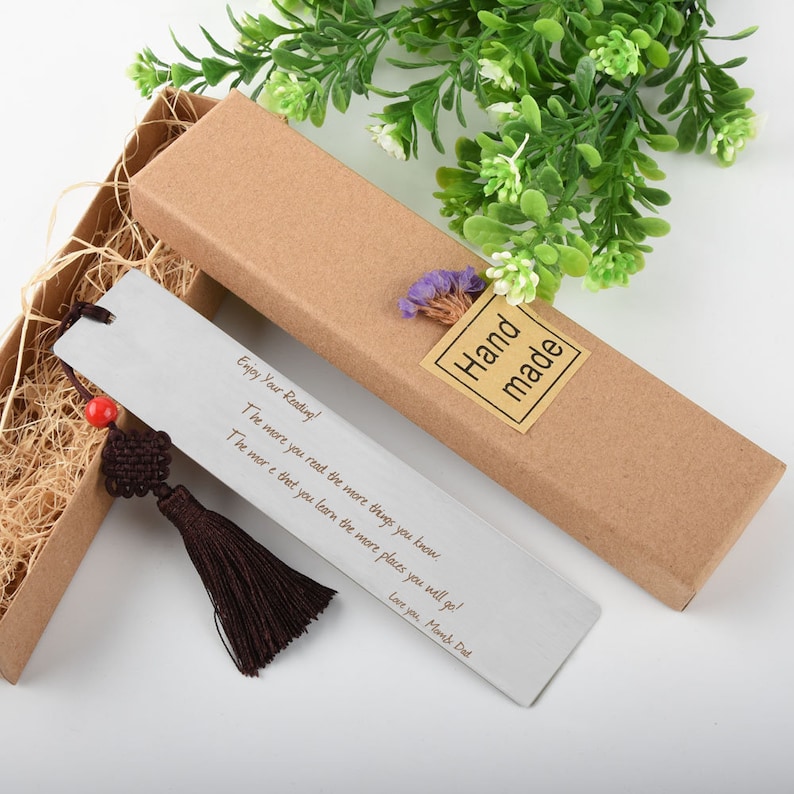 Bookmark Metal for Book Design Your Own Engraved Bookmark Etsy