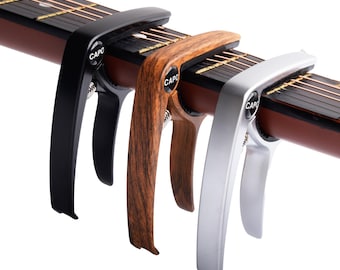 Gepersonaliseerde gitaarcapo, op maat gegraveerd cadeau voor muzikant of cadeau-ideeën voor gitarist