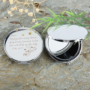 Engraved Pocket Mirror Personalized Compact Mirror Purse - Etsy