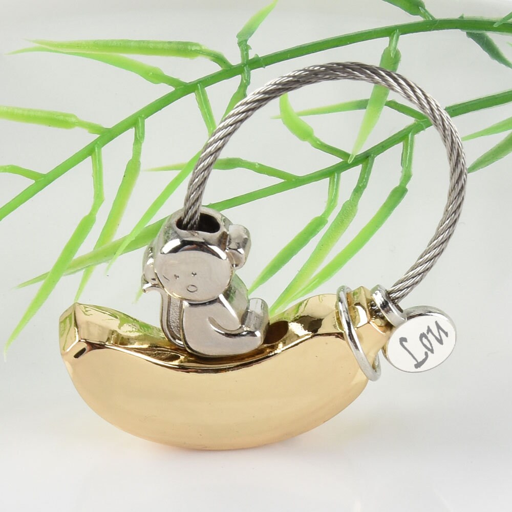 bag brand with monkey keychain