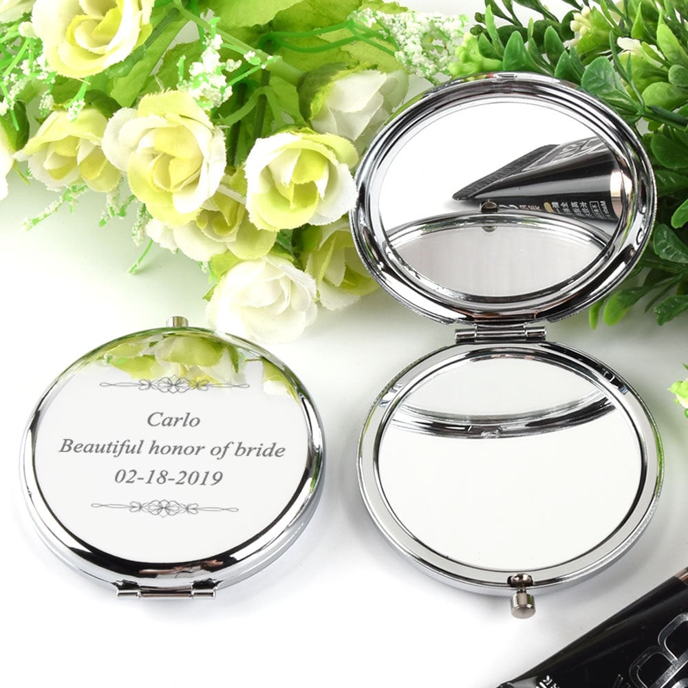 Personalized Engraved Compact Mirror Purse Pocket Mirror Etsy
