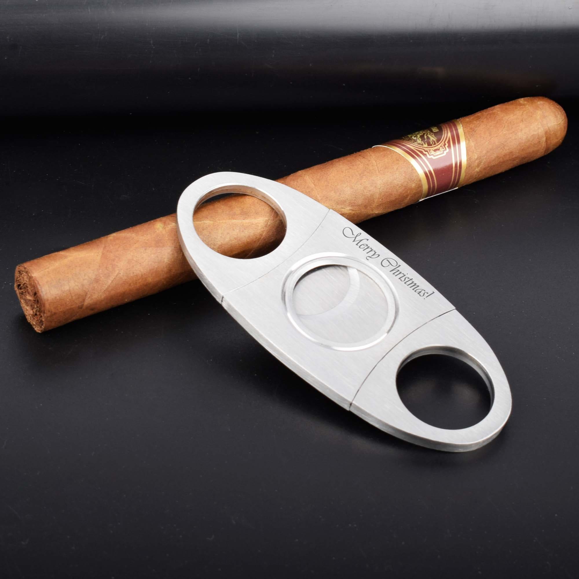 Personalized Cigar Cutter Cigar Guillotine Cutter Engraved Etsy