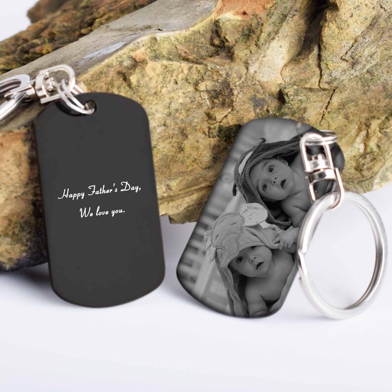 Photo Keychain Custom Keychain engraving With Picture Etsy