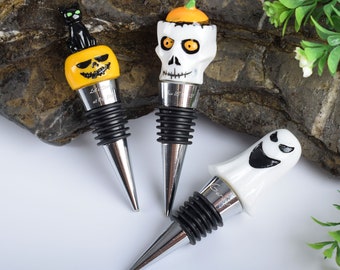 Bouchon de bouteille - Accessoires de vin - Cadeau d'Halloween ou d'automne