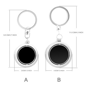 Rotatable Photo Keychain Personalized Keychain Picture Engraved Gift ...