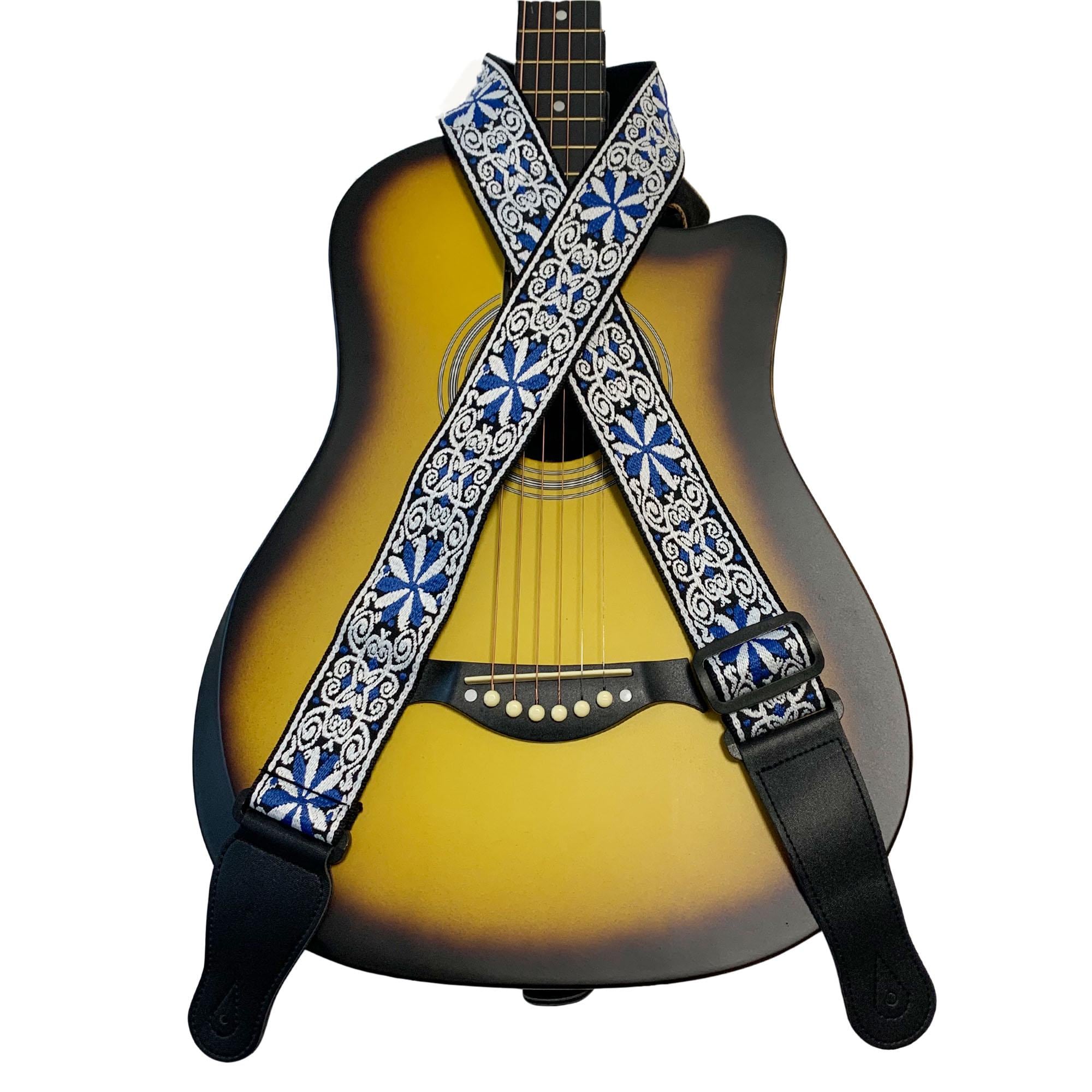 Kyser GUITAR STRAP autumn k black Gitaarband met Capo Keeper Kyser GUITAR STRAP autumn k black Gitaarband met Capo Keeper