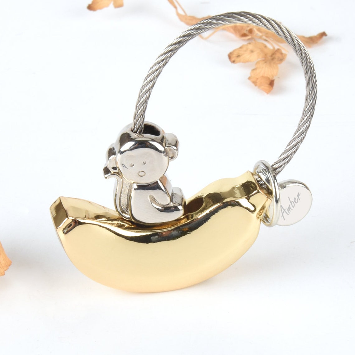 bag brand with monkey keychain