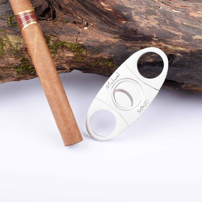 Personalized Cigar Cutter Cigar Guillotine Cutter Engraved Etsy