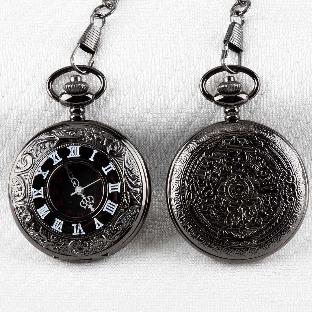 Pocket Watch Personalized Gift Custom Pocket Watch Birthday Etsy
