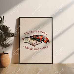 Snake Biting Hand Tattoo Art Print - American Traditional image 7