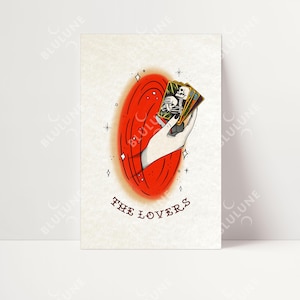 The Lovers Poster - Traditional Tattoo Art