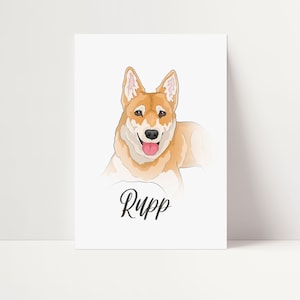 Minimalistic Custom Pet Portrait