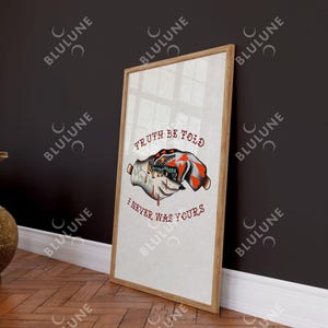 Snake Biting Hand Tattoo Art Print - American Traditional image 10