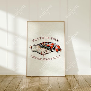 Snake Biting Hand Tattoo Art Print - American Traditional image 9