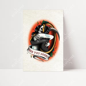 See You Soon Poster - Traditional Tattoo Art