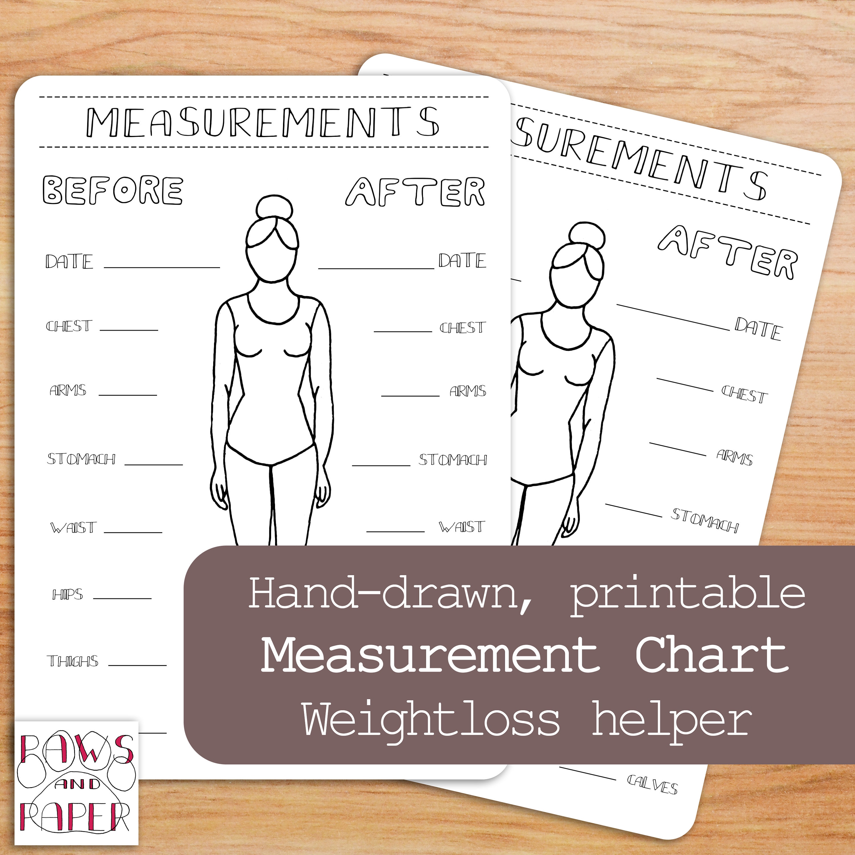 Printable Body Measurement Chart