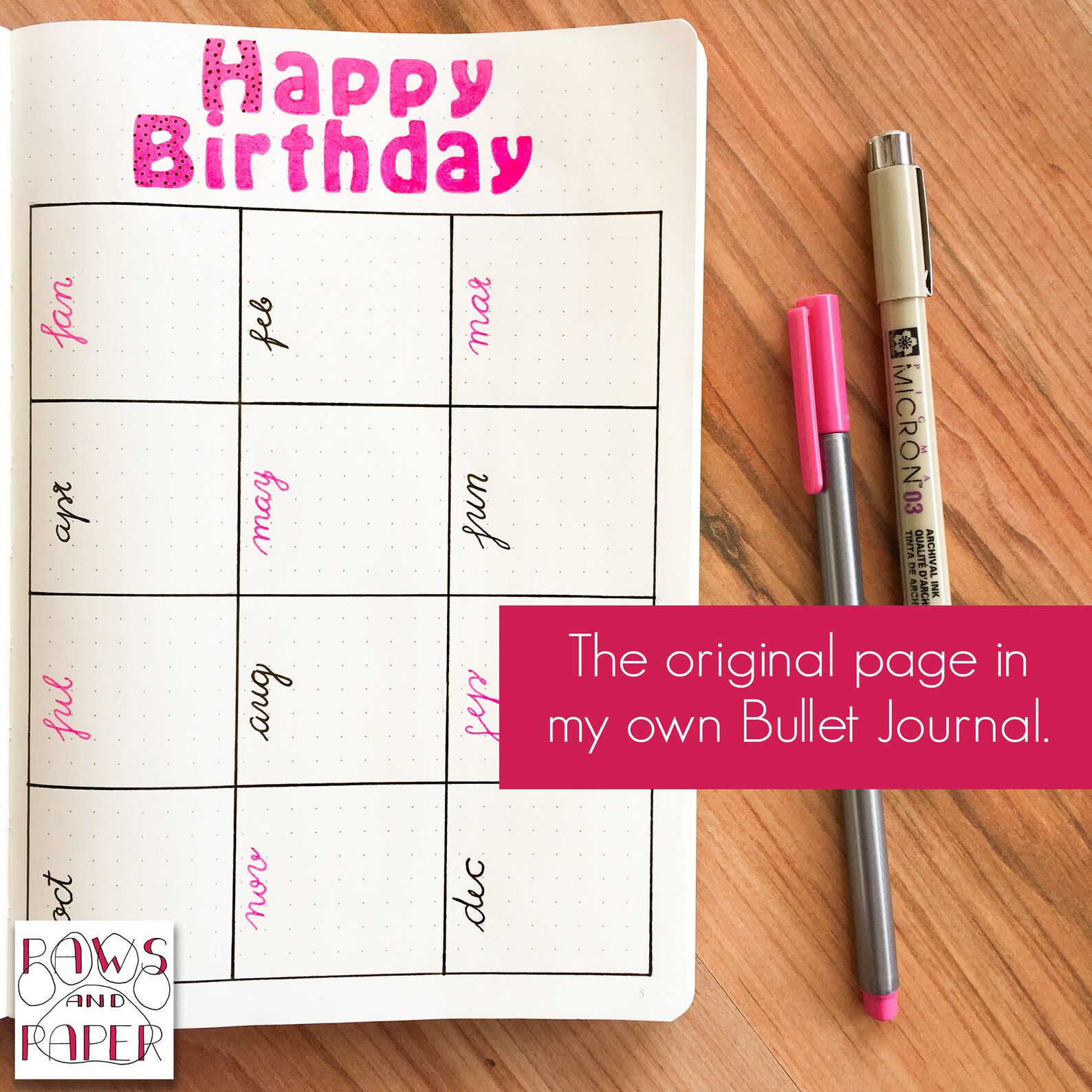 Birthday Planner Printable Bundle, Birthday Calendar, Birthday Reminder ...