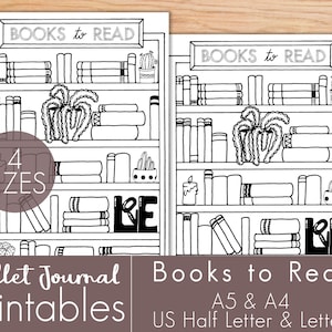 Books Printable, Books to Read, Reading Planner, Reading Tracker, Books Planner, Books for Baby, Planner Insert, Bullet Journal Starter Kit