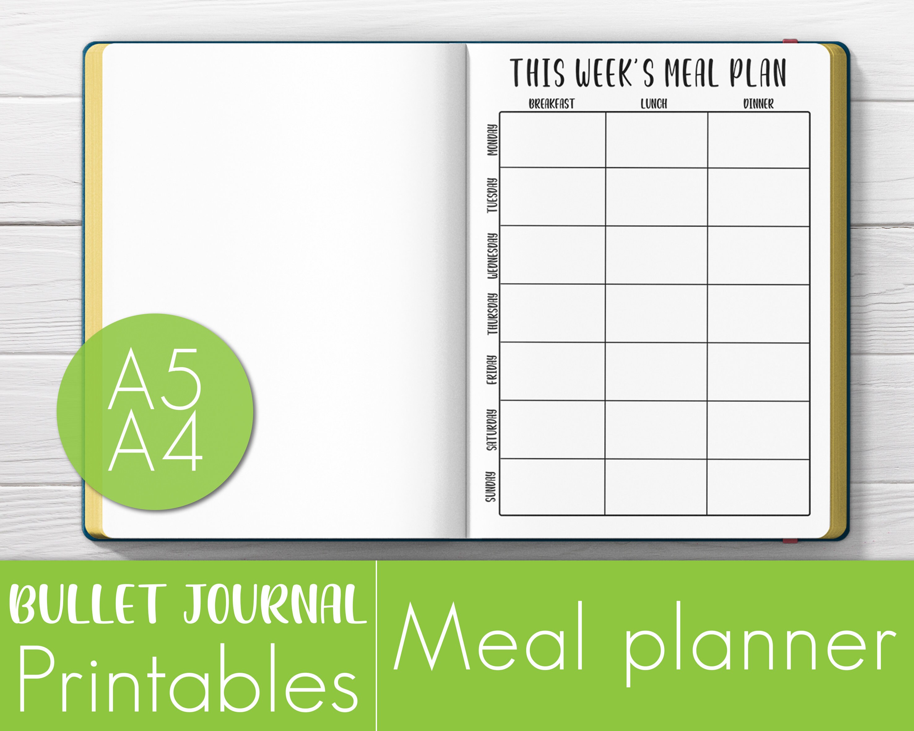 digital-downloads-weekly-meal-planner-bullet-journal-printable-planner