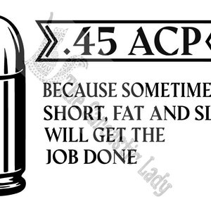 45 ACP 短くて太くて遅い SVG