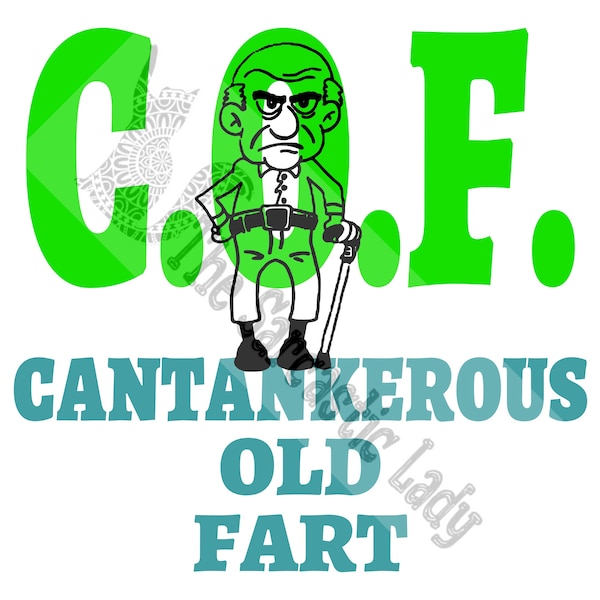 C.O.F. Cantakerous Old Fart SVG