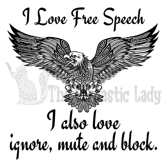 I Love Free Speech SVG Etsy
