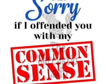 Common Sense Svg - Etsy