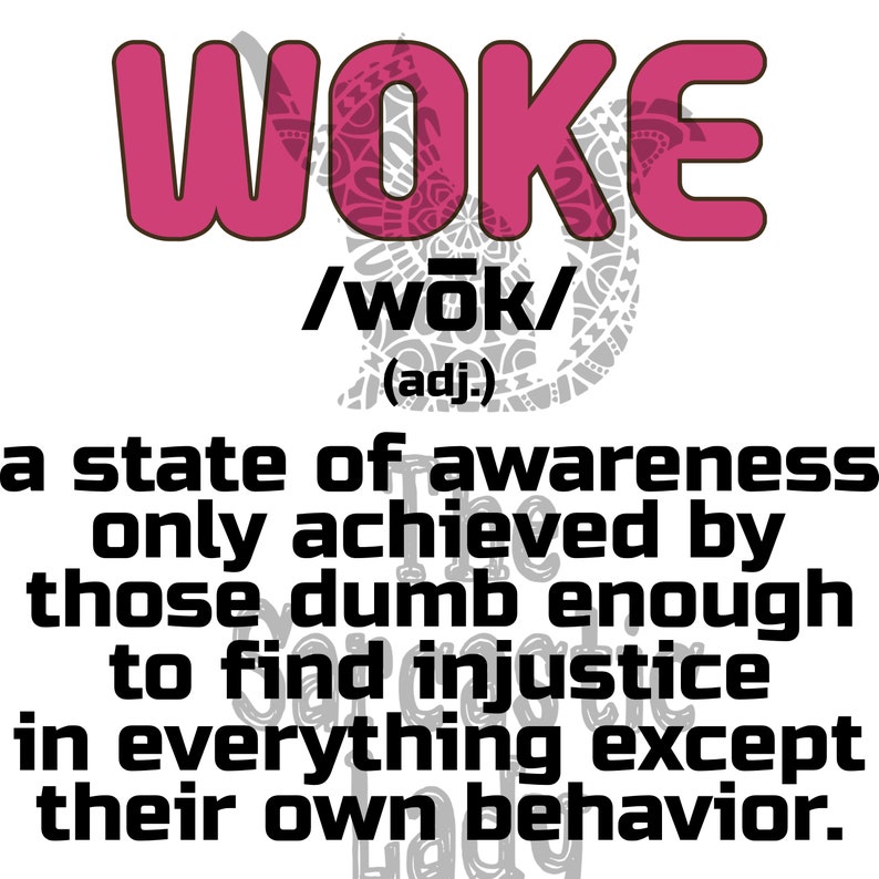 WOKE Definition SVG Etsy