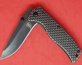 Gas Monkey Garage Laser Engraved Pocket Knife, Personalized Wedding Grooms Men, Birthday, Anniversary, Fathers Day, Hunter, Fishermans Gift.