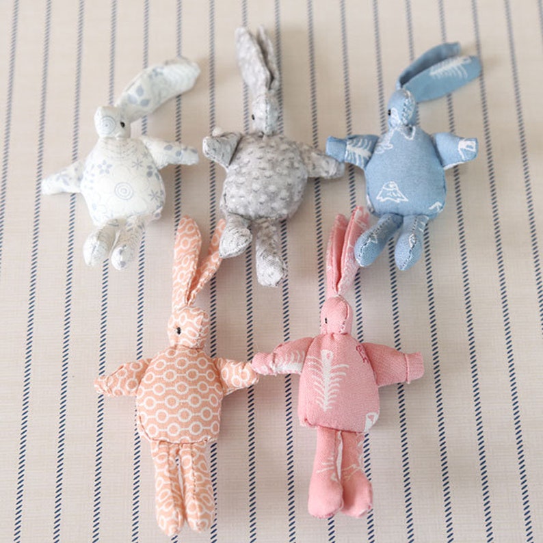 8color Rabbit Motif Fabric Bunny Fabric Rabbit Bunny Etsy