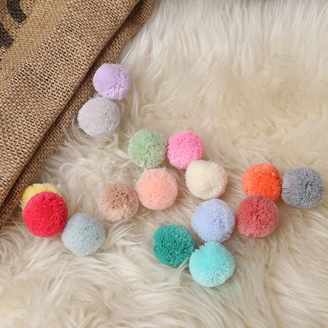1.23cm Pom Poms in Your Choice of Colors-yarn Pom Poms-colorful ...