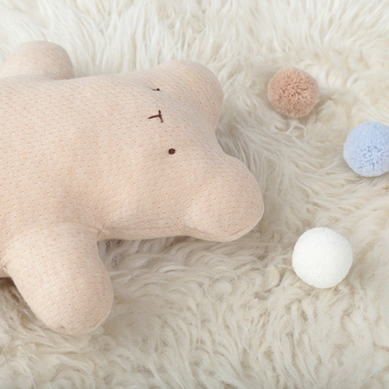 Organic Fabric Soft Toy Bear Plush Bearhandmade Doll Etsy