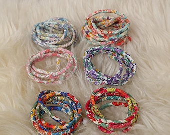 9color Liberty of London fabric Cord String, Fabric Cord string,Spaghetti string,sewing supply,Liberty String, Necklace ribbonnkids