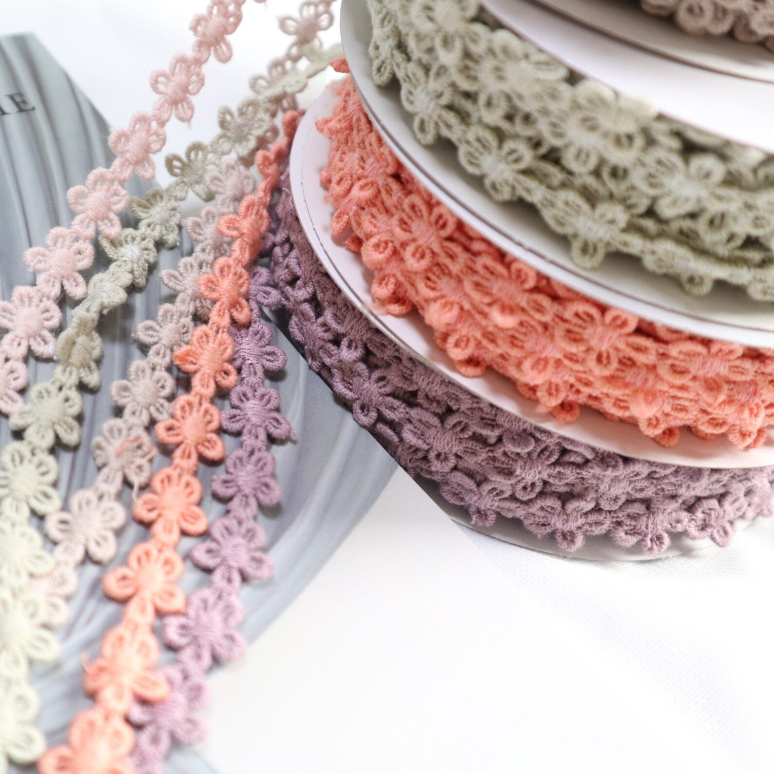 Flower Lace Trimdaisy Floral Cotton Lacesmall Flower Lace Etsy