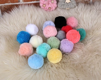 2"(5cm) Pom poms in your choice of colors-Yarn pom poms-Colorful Handmade Pom Pom- Wholesale-Party Decor-Craftt Supplies-RIBBONNKIDS