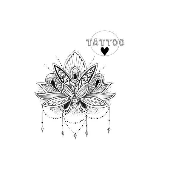 Tatouage Temporaire Fleur Mode Indien Aztèque Cool La Beauté Sexy Imperméable à Leau Autocollants 4 9x7cm 66x7cm 10 X 7 1cm 10x14cm 20x14cm