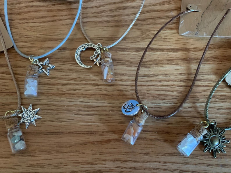 Crystal Jar Charmed Necklace
