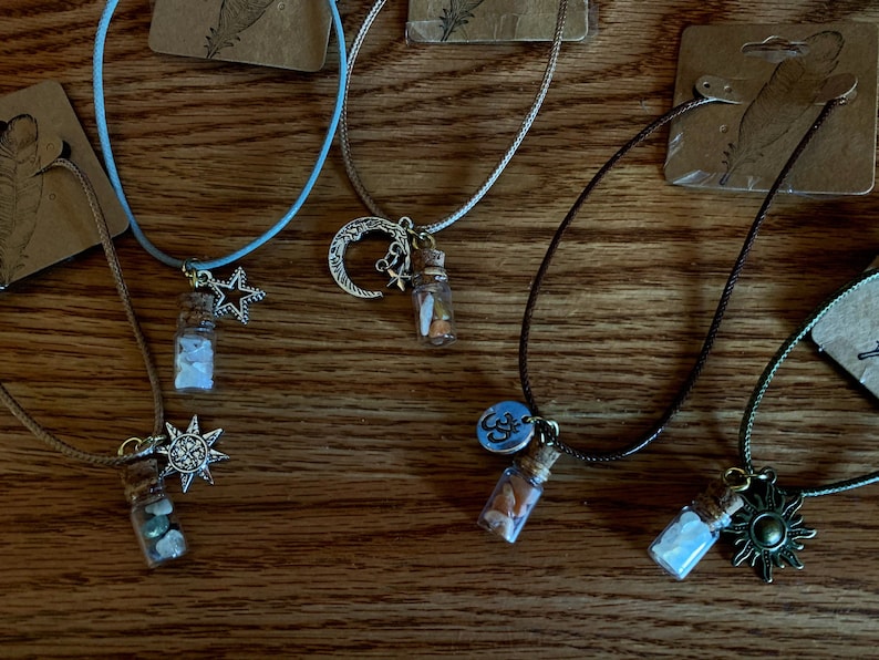 Crystal Jar Charmed Necklace
