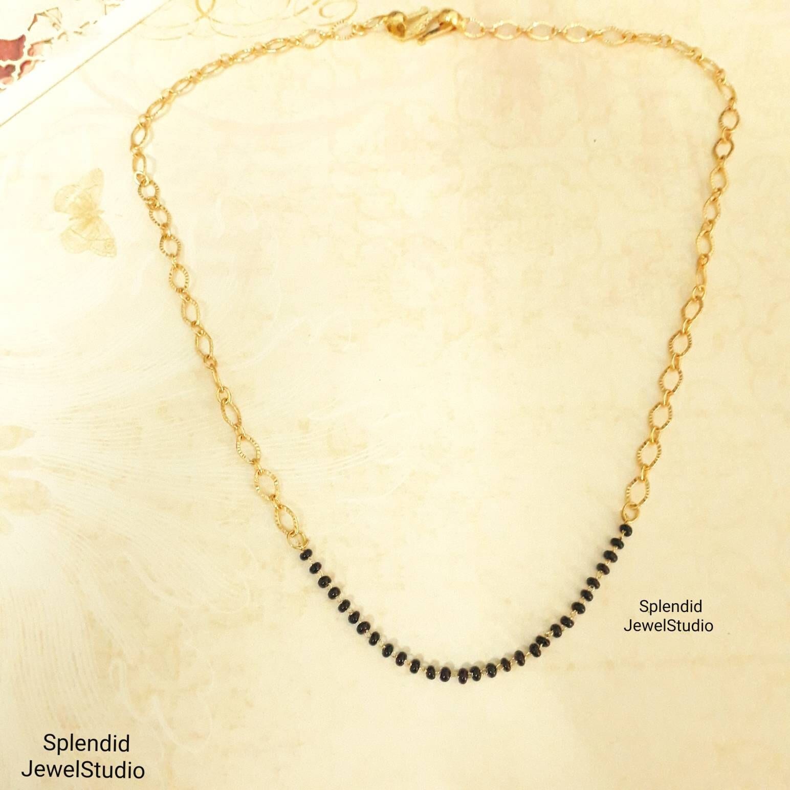 Simple chain best sale mangalsutra