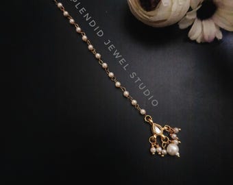 Fijne Kundan Maang Tikka, Indiase voorhoofdsieraden