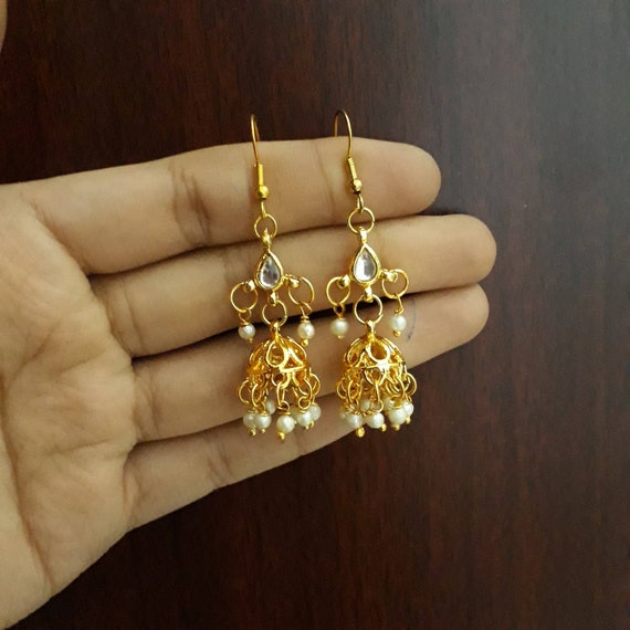 Buy Mini Gold Plated Hoop Earring Design Online ER3226