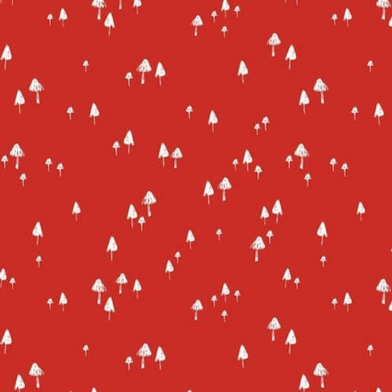 Designer fabric English Dashwood Bethan Janine Mushroom | Etsy