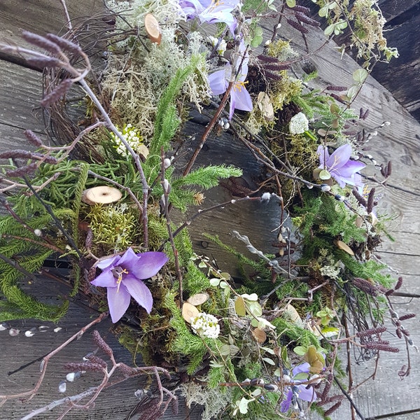 Natural Lavender Spring Wreath