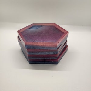 Hexagon Coasters set of 4