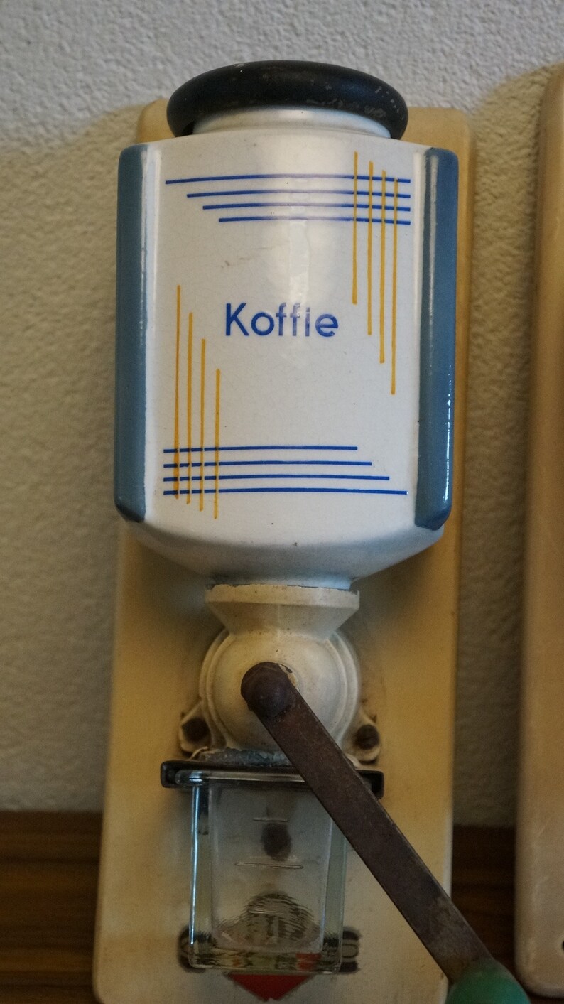 Retro 50s 60s Dutch Vintage Pede Coffee Grinder Wall Mounted Etsy