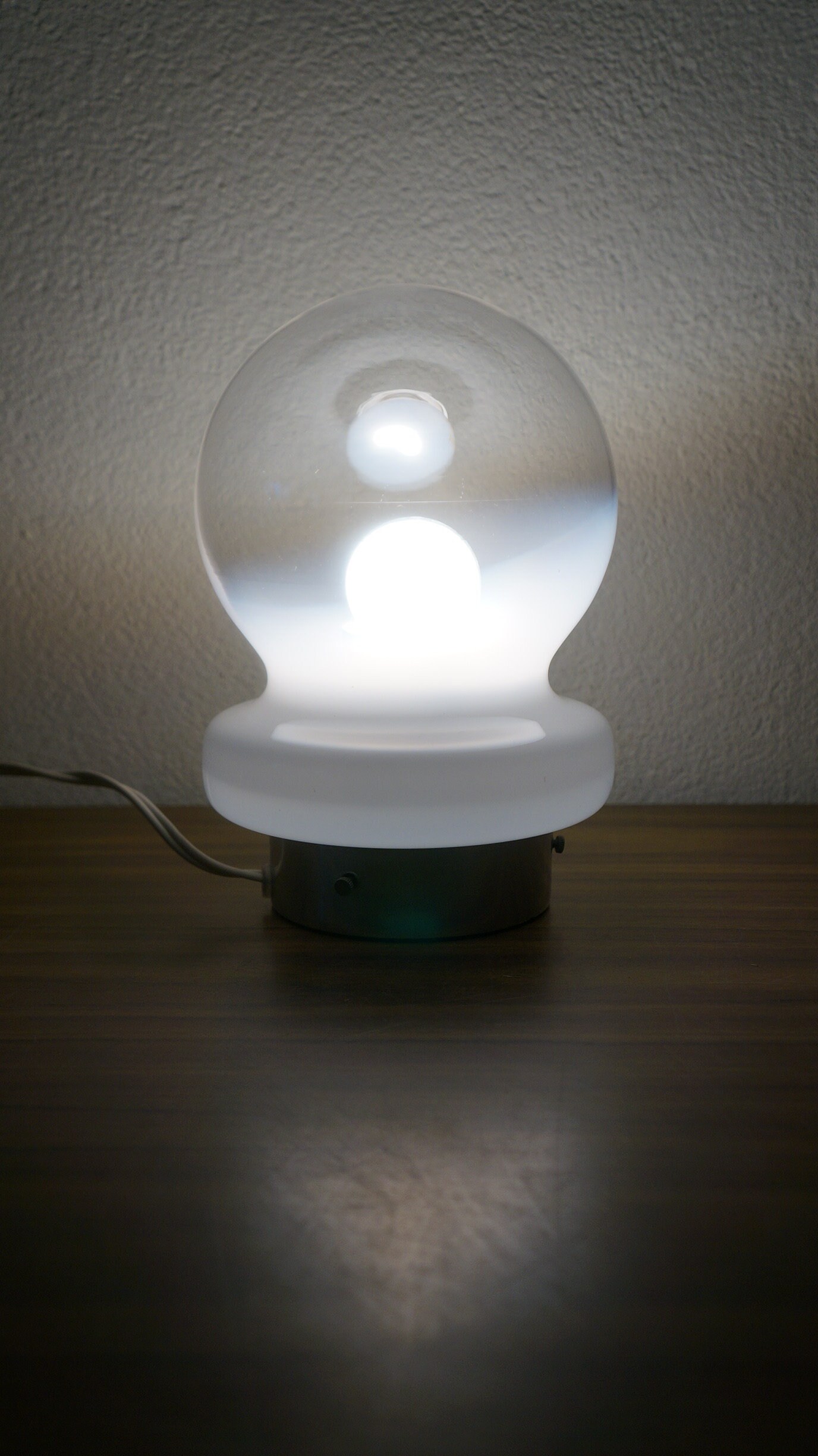 Mushroom vintage retro design  desk table lamp Murano  Mazzega Holmegaard Peill Putzler Carl Nasson.