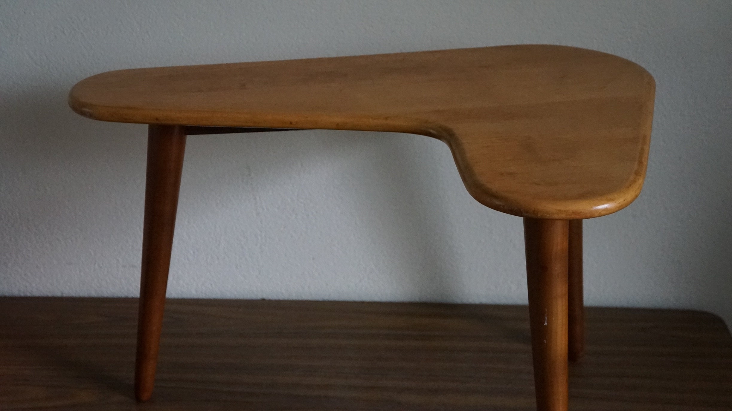 Boomerang Brutalist 50s 60s Vintage Mid Century Side Table. - Etsy