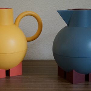 Alessi Michaelgrave Euclid Ettore Sotsass Joe Colombo Memhis style italienisch vintage retro design mid moderne Thermos Kanne