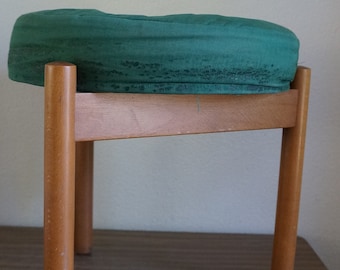 Scandinavian Spottrup Danich Hans Wegner style tripod wooden 60s design vintage stool