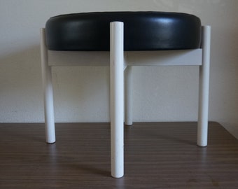 Taburete retro vintage taburete de madera taburete taburete de piano 70 smid taburete moderno taburete de diseño.